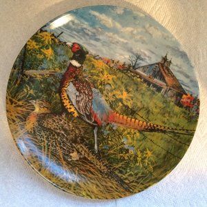 1986 THE PHEASANT Collector Plate Upland Birds of North America Wayne Anderson